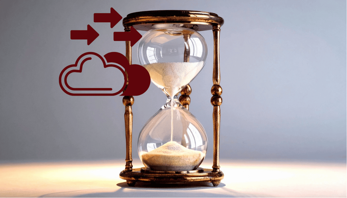 Visualisierung ablaufender Zeit um Daten in die Cloud zu übertragen