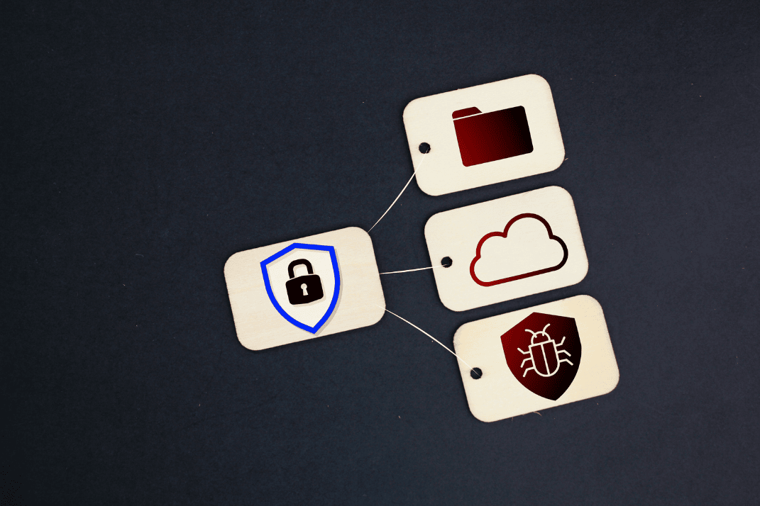 Icons für Sicherheit in der Cloud