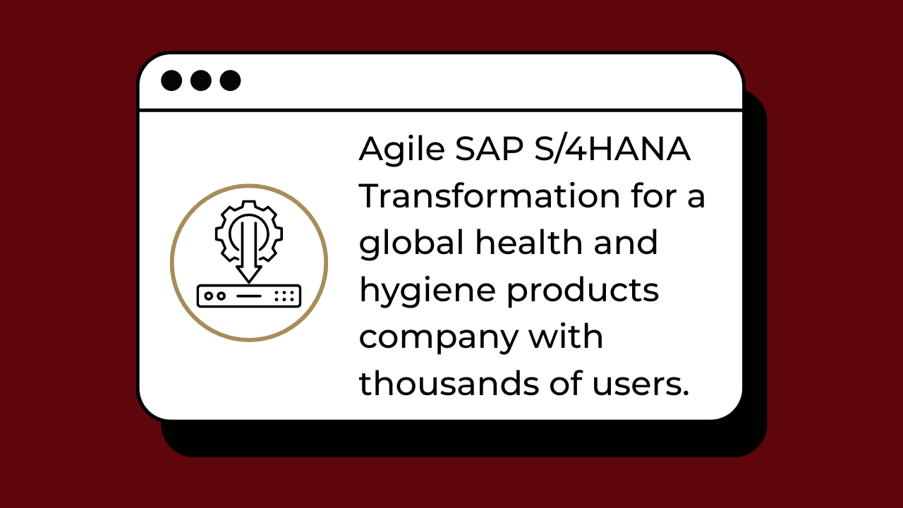 SAP S/4HANA Transformation with Agile Execution