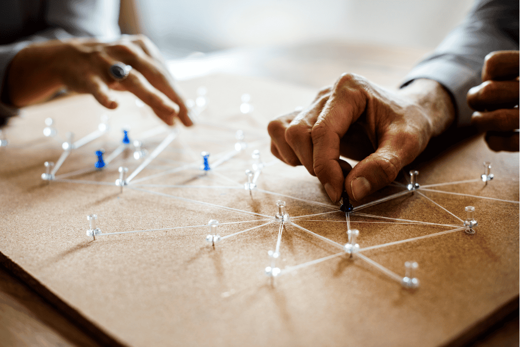 Plannungsversuch innerhalb eines globalen Netwerks