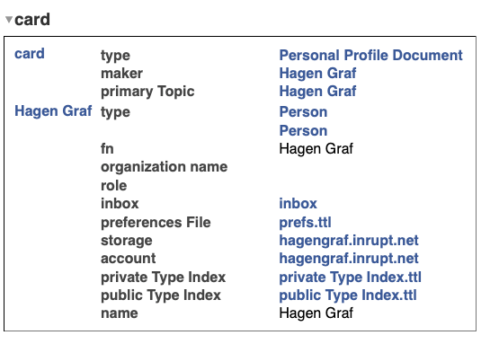 Personal Profile Document - Hagen Graf